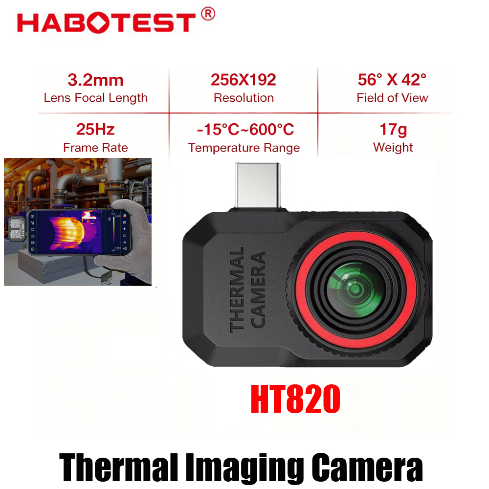 2026 New HABOTEST HT820 Phone  - Thermal Imaging Camera 256X192 评论和价格