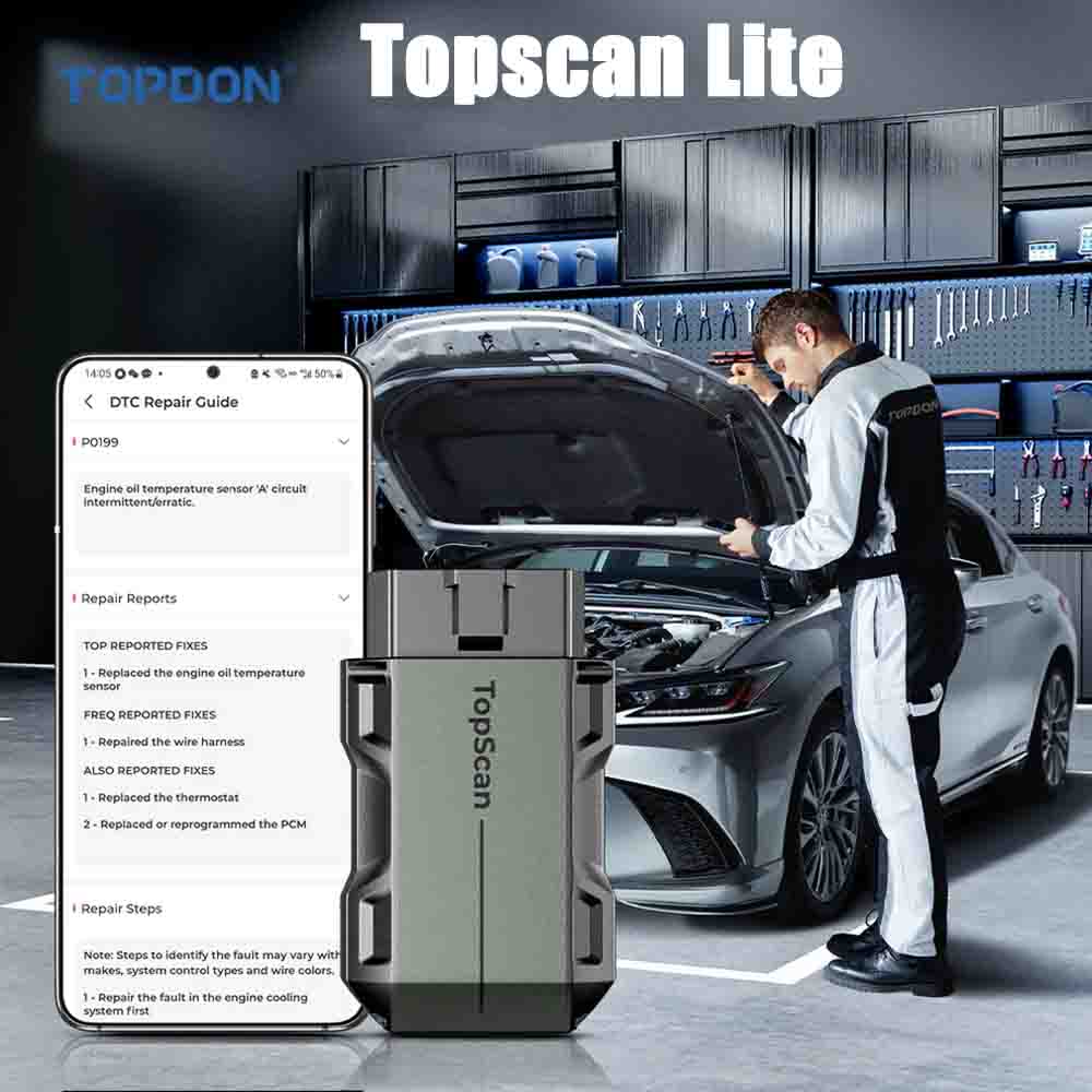 TOPDON Topscan Lite OE Level D - Topdon Tc001 Thermal Camera 评论和价格