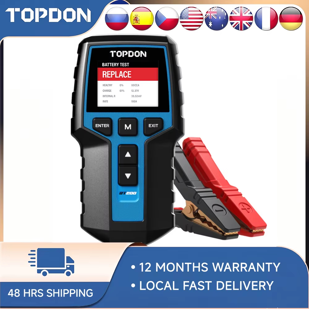 TOPDON BT200 Car Battery Teste - Topdon Tc001 Thermal Camera 评论和价格